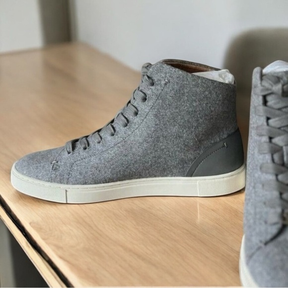 🌻NEW w/box Frye 'Ivy" Wool Leather Blend Hi-Top Sneaker Shoe Women's Size 9.5. - Picture 8 of 13